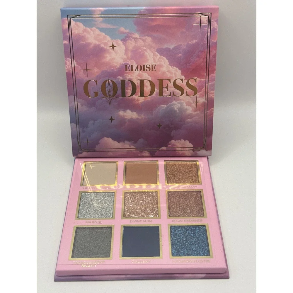 Eloise Beauty Goddess Pigment Palette 9 Shades Matte Shimmer‎ Glitter New